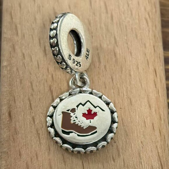 Pandora Canadian Rockies Charm Pendant, S925 Silver Bracelets - Picture 1 of 4
